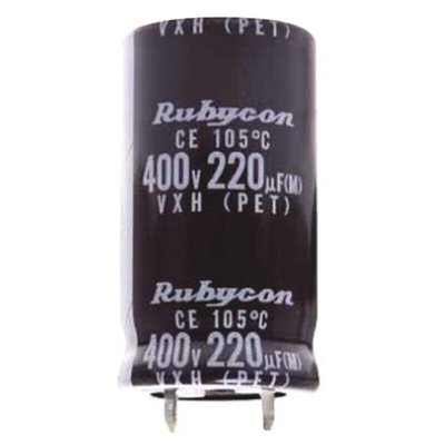 Rubycon 1000μF Aluminium Electrolytic Capacitor 315V dc, Snap-In - 315VXH1000MEFCSN35X50