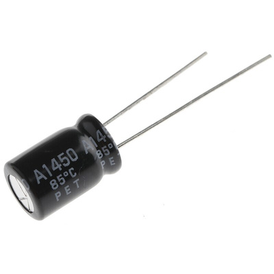 Rubycon 100μF Aluminium Electrolytic Capacitor 50V dc, Radial, Through Hole - 50PK100MEFC8X11.5