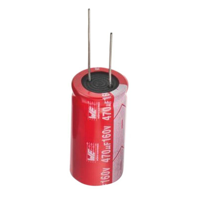 Wurth Elektronik 47μF Aluminium Electrolytic Capacitor 50V dc, Radial, Through Hole - 860010673012