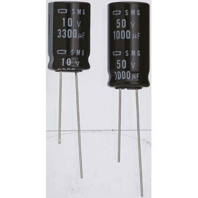 Nippon Chemi-Con 3300μF Electrolytic Capacitor 25V dc, Through Hole - ESMG250ELL332ML25S