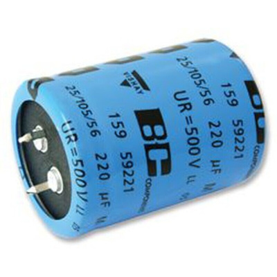 Vishay 470μF Aluminium Electrolytic Capacitor 500V dc, Snap-In - MAL215919471E3