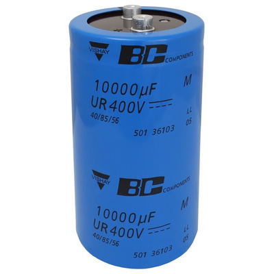 Vishay 3300μF Aluminium Electrolytic Capacitor 450V dc, Screw Terminal - MAL250117332E3