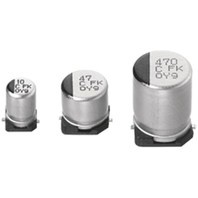 Panasonic 100μF Aluminium Electrolytic Capacitor 16V dc, Surface Mount - EEEFK1C101SR