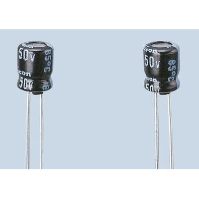 Nichicon 220μF Electrolytic Capacitor 6.3V dc, Through Hole - UMA0J221MDD