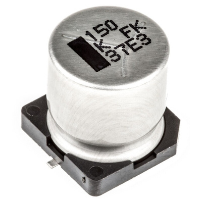Panasonic 150μF Aluminium Electrolytic Capacitor 80V dc, Surface Mount - EEVFK1K151Q