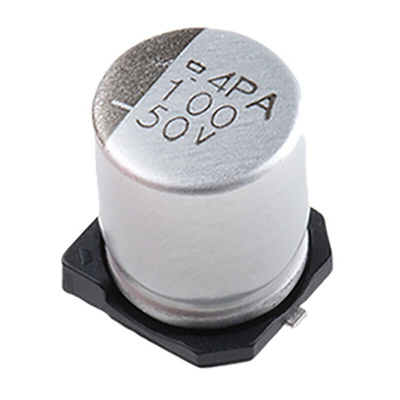 CHEMI-CON 100μF Aluminium Electrolytic Capacitor 50V dc, Surface Mount - EMVA500ADA101MHA0G