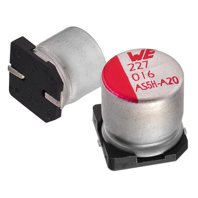 Wurth Elektronik 150μF Aluminium Electrolytic Capacitor 16V dc, Surface Mount - 865060345006