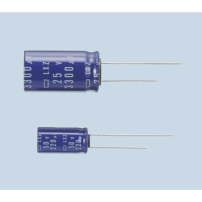 Nippon Chemi-Con 1000μF Electrolytic Capacitor 6.3V dc, Through Hole - ELXZ6R3ELL102MH15D