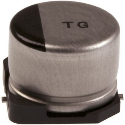 Panasonic 10μF Aluminium Electrolytic Capacitor 63V dc, Surface Mount - EEETG1J100P