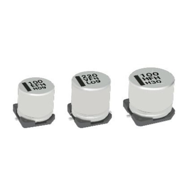 Panasonic 100μF Aluminium Electrolytic Capacitor 16V dc, Surface Mount - EEEFH1C101XL