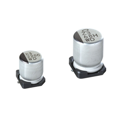Nichicon 100μF Aluminium Electrolytic Capacitor 35V dc, Surface Mount - UWD1V101MCL1GS