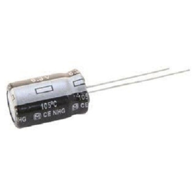 Panasonic 330μF Aluminium Electrolytic Capacitor 6.3V dc, Radial, Through Hole - EEUFR0J331B