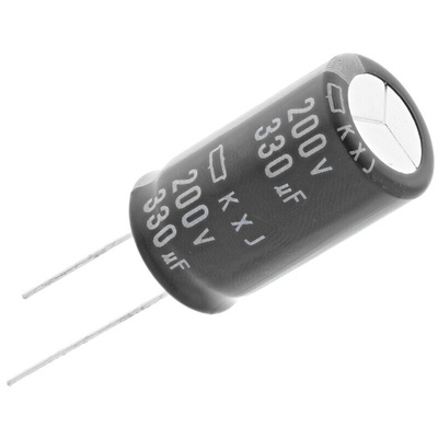 CHEMI-CON 330μF Aluminium Electrolytic Capacitor 200V dc, Radial, Through Hole - EKXJ201ELL331MMN3S