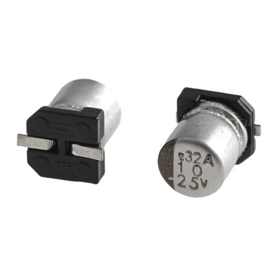 CHEMI-CON 10μF Aluminium Electrolytic Capacitor 25V dc, Surface Mount - EMVA250ARA100MD55G