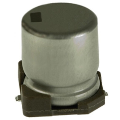 Nichicon 100μF Aluminium Electrolytic Capacitor 16V dc, Surface Mount - UWZ1C101MCL1GB