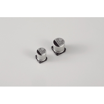 Nichicon 100μF Conductive Polymer Hybrid Aluminium Electrolytic Capacitor 35V dc, Surface Mount - GYD1V101MCQ1GS