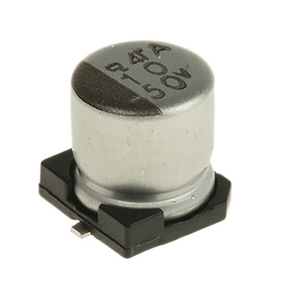 Nippon Chemi-Con 10μF Aluminium Electrolytic Capacitor 50V dc, Surface Mount - EMVA500ARA100ME55G