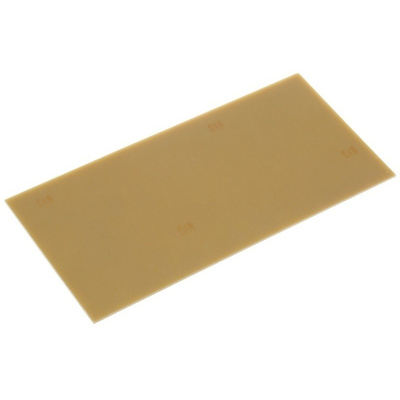 01-3948, Single-Sided Plain Copper Ink Resist Board FR2 203 x 95 x 1.6mm