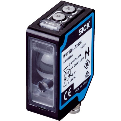 Sick Background Suppression Photoelectric Sensor, Block Sensor, 200 mm → 2.5 m Detection Range