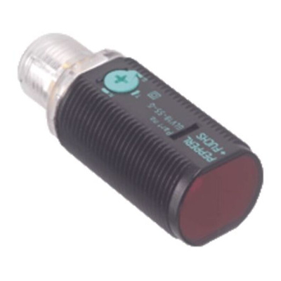 Pepperl + Fuchs Retroreflective Photoelectric Sensor, Barrel Sensor, 2.5 m Detection Range