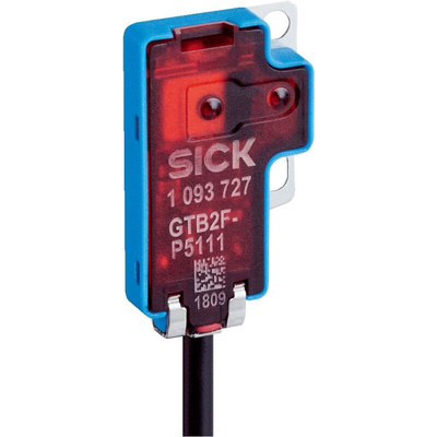 Sick Proximity Photoelectric Sensor, Rectangular Sensor, 9 mm Detection Range