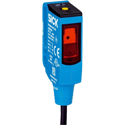 Sick Retroreflective Photoelectric Sensor, Rectangular Sensor, 12 mm Detection Range