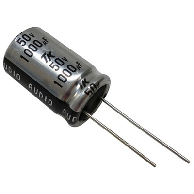 Toshin Kogyo 33μF Electrolytic Capacitor 63V dc, Radial, Through Hole - 1JUTSJ330M0