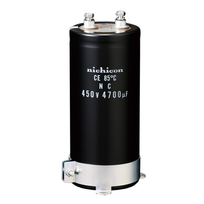 Nichicon 4700μF Electrolytic Capacitor 450V dc, Screw Mount - LNC2W472MSEG