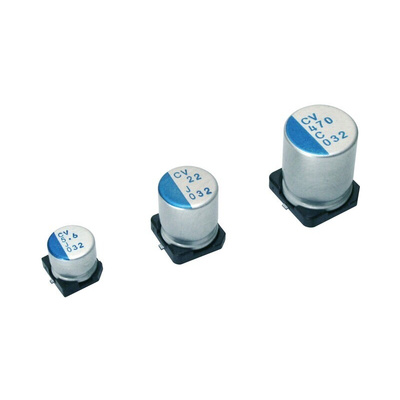 Nichicon 100μF Conductive Polymer Aluminium Solid Electrolytic Capacitor 50V dc, Surface Mount - PCV1H101MCL2GS