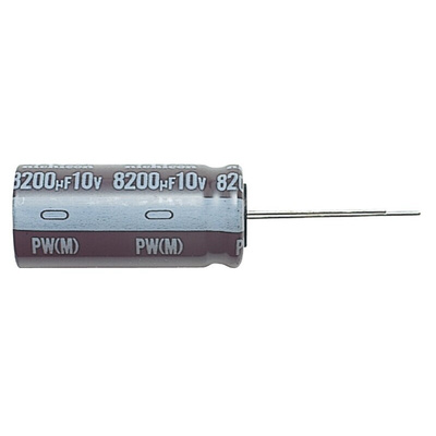 Nichicon 100μF Aluminium Electrolytic Capacitor 50V dc, Radial, Through Hole - UPW1H101MPD1TD