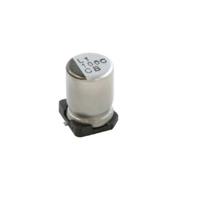 Nichicon 100μF Aluminium Electrolytic Capacitor 35V dc, Surface Mount - UCL1V101MCL6GS