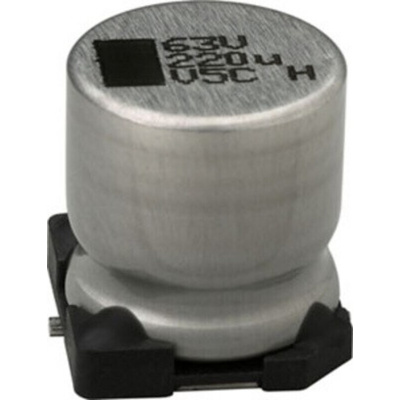 Vishay 100μF Aluminium Electrolytic Capacitor 35V dc, Surface Mount - MAL214097001E3