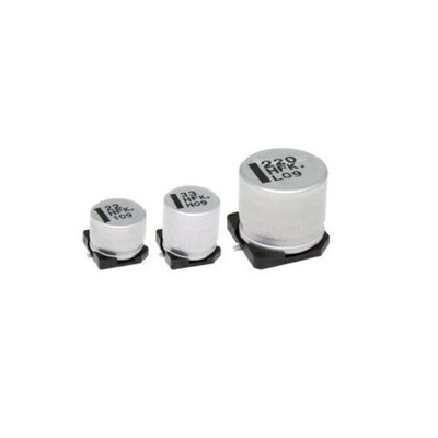Panasonic 100μF Electrolytic Aluminium Electrolytic Capacitor 63V dc, Surface Mount - EEEFK1J101L