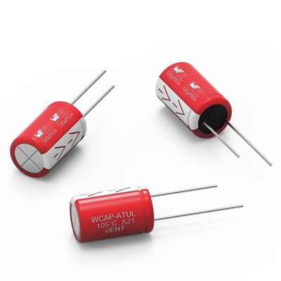 Wurth Elektronik 4700μF Aluminium Electrolytic Aluminium Electrolytic Capacitor 35V dc - 860040581021
