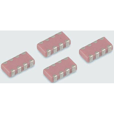 Yageo Array Capacitor 100nF 16V dc ±10% 4-way X7R Dielectric , 0612 (1632M), C-Array, Surface Mount