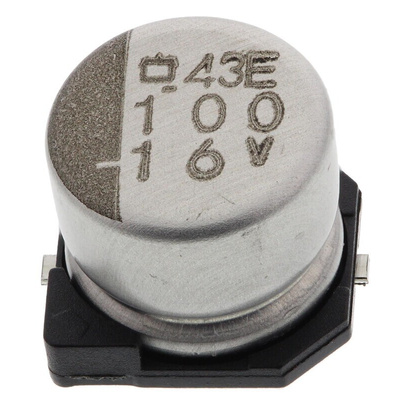 CHEMI-CON 100μF Aluminium Electrolytic Capacitor 16V dc, Surface Mount - EMVE160ARA101MF55G