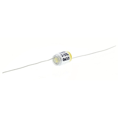 RS PRO Polystyrene Film Capacitor, 160V dc, ±2.5%, 1.5nF, Through Hole