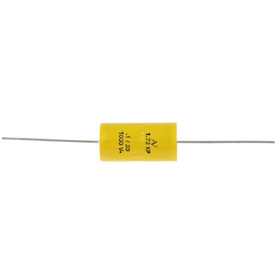 KEMET A72 Polypropylene Film Capacitor, 1 kV dc, 400 V ac, ±20%, 100nF, Through Hole