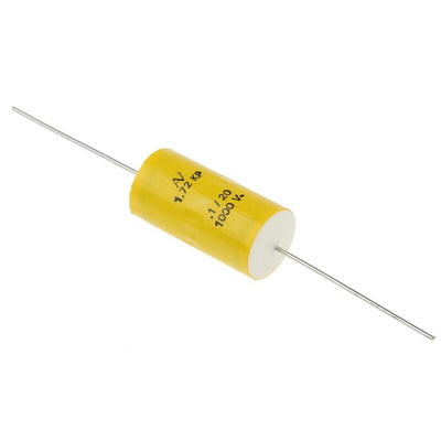 KEMET A72 Polypropylene Film Capacitor, 1 kV dc, 400 V ac, ±20%, 100nF, Through Hole