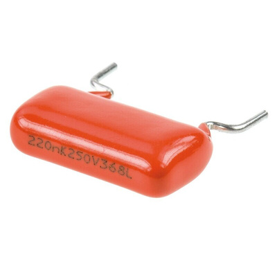 Vishay 368, MKT368 Polyester Film Capacitor, 160 V ac, 250 V dc, ±10%, 220nF, Through Hole