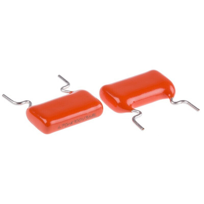 Vishay 368, MKT368 Polyester Film Capacitor, 63 V ac, 100 V dc, ±10%, 470nF, Through Hole
