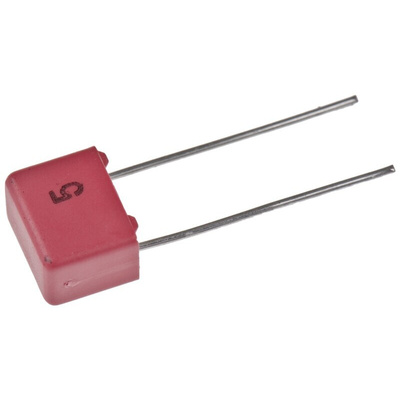 WIMA FKP2 Polypropylene Film Capacitor, 63 V ac, 100 V dc, ±5%, 2.2nF, Through Hole