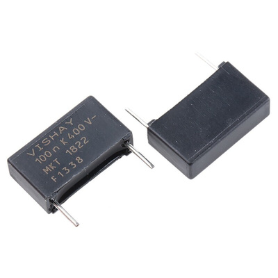 Vishay MKT 1822 Polyester Film Capacitor, 200 V ac, 400 V dc, ±10%, 100nF, Through Hole