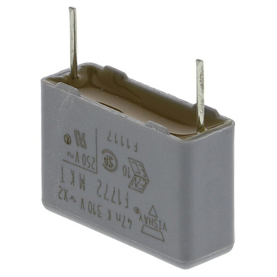 Vishay F1772 Polyester Film Capacitor, 310V ac, ±10%, 47nF, Through Hole