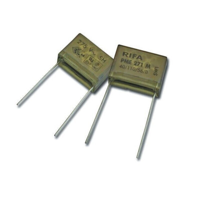 KEMET PME271 Paper Capacitor, 275V ac, ±20%, 100nF, Through Hole