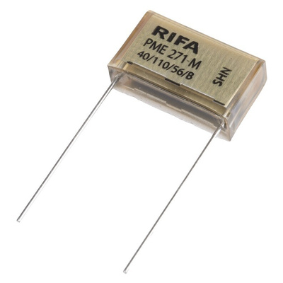 KEMET PME271 Paper Capacitor, 275V ac, ±20%, 100nF, Through Hole