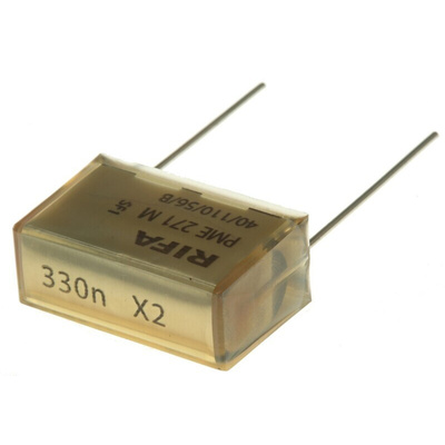 KEMET Paper Capacitor 330nF 275V ac ±10% Tolerance PME271M Through Hole +110°C