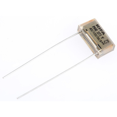 KEMET PME271 Paper Capacitor, 250V ac, ±20%, 2.2nF, Through Hole