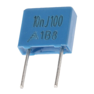 EPCOS B32529 Polyester Film Capacitor, 63 V ac, 100 V dc, ±5%, 10nF, Through Hole