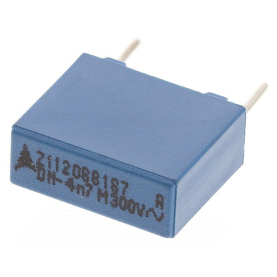 EPCOS B32021 Polypropylene Film Capacitor, 300V ac, ±20%, 4.7nF, Through Hole